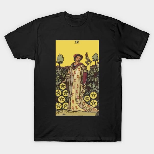 Tarot Card = Nine of Pentacles T-Shirt by tetratarot